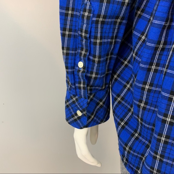 Gap Boyfriend Fit Popover Plaid Shirt - Picture 5 of 8